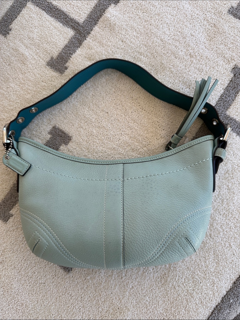 Mint Green Leather 2005 vintage Coach - Picture 2 of 11